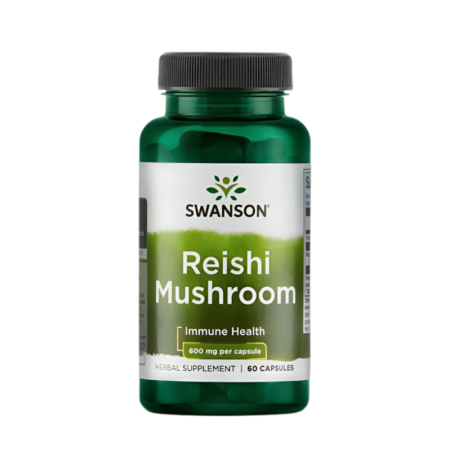 Swanson Reishi Mushroom 600mg 60 Kapslar
