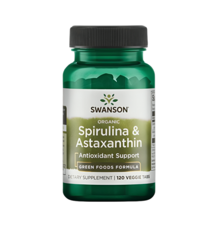 Swanson Spirulina & Astaxanthin 120 Tabletter