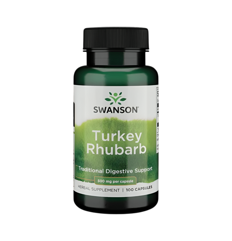 Swanson Turkey Rhubarb 100 Kapslar