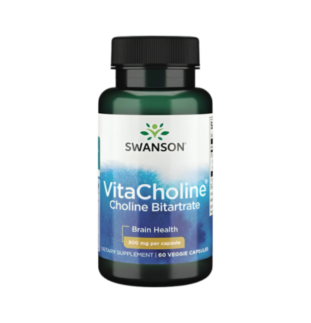 Swanson VitaCholine Choline Bitartrate 300mg 60 Kapslar