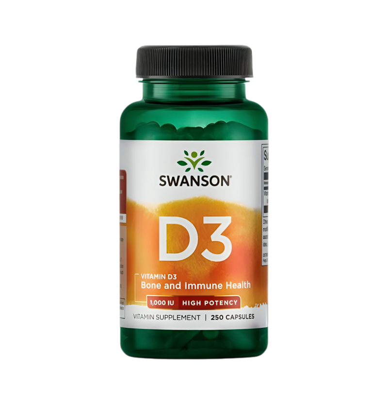 Swanson Vitamin D-3 1000IU 250 Kapslar