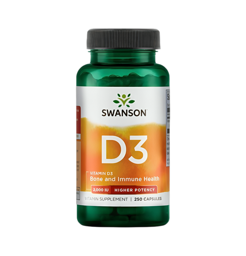 Swanson Vitamin D-3 2000IU 250 Kapslar