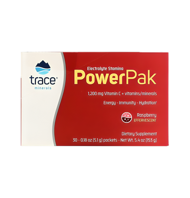 Trace Minerals Electrolyte Stamina Power Pak Raspberry 30 Påsar