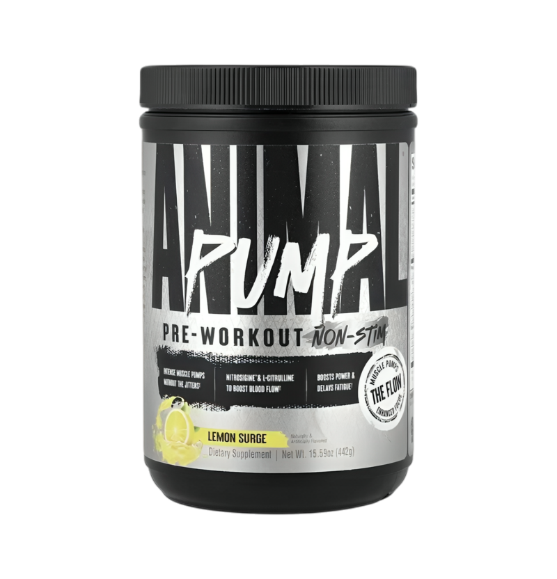 Animal Pump Pre-Workout Non-Stim, Lemon Surge 442g