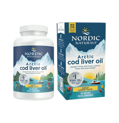 Nordic Naturals Arctic Cod Liver Oil 750mg Lemon 180 Mjuka Gelékapslar