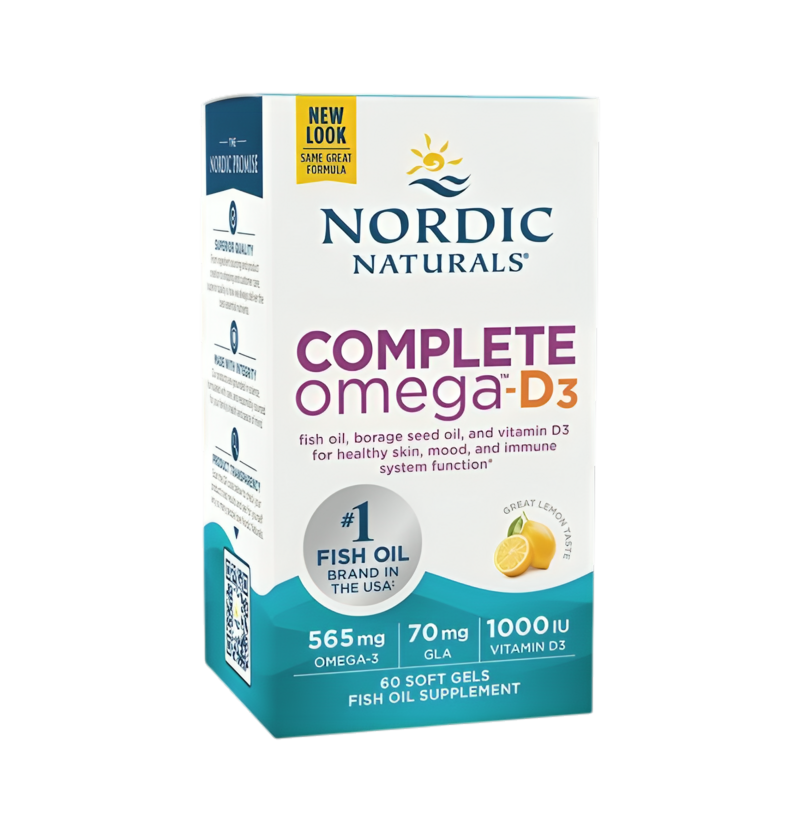 Nordic Naturals Complete Omega-D3 565mg Lemon 120 Mjukgelkapslar
