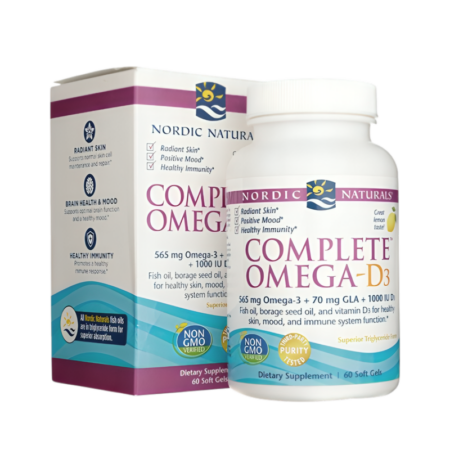 Nordic Naturals Complete Omega-D3 565mg Lemon 60 Mjukgelkapslar