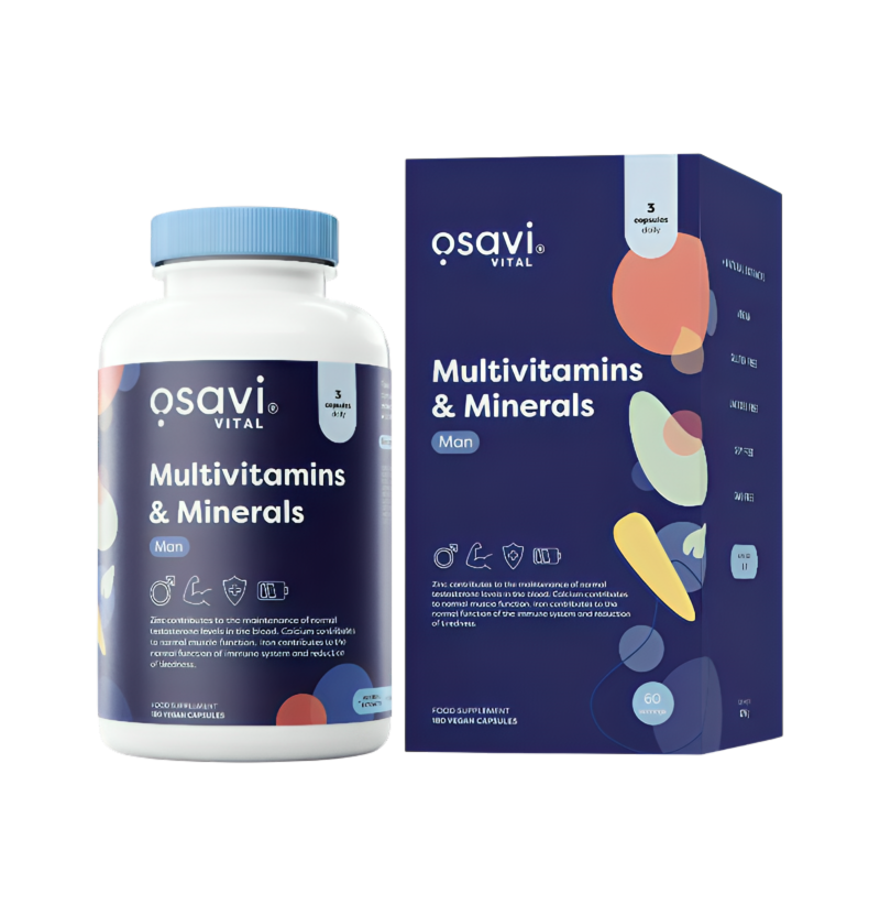 Osavi Multivitamins & Minerals Man 180 Veganska Kapslar