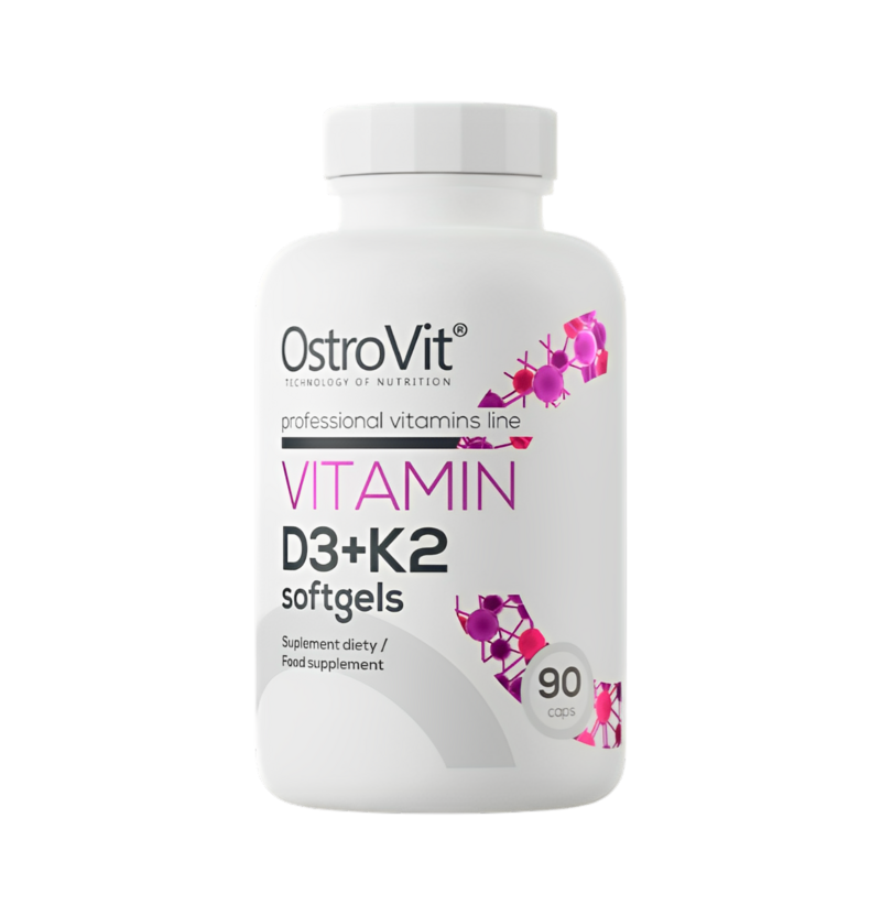 OstroVit Vitamin D3 + K2 90 Mjukgelkapslar