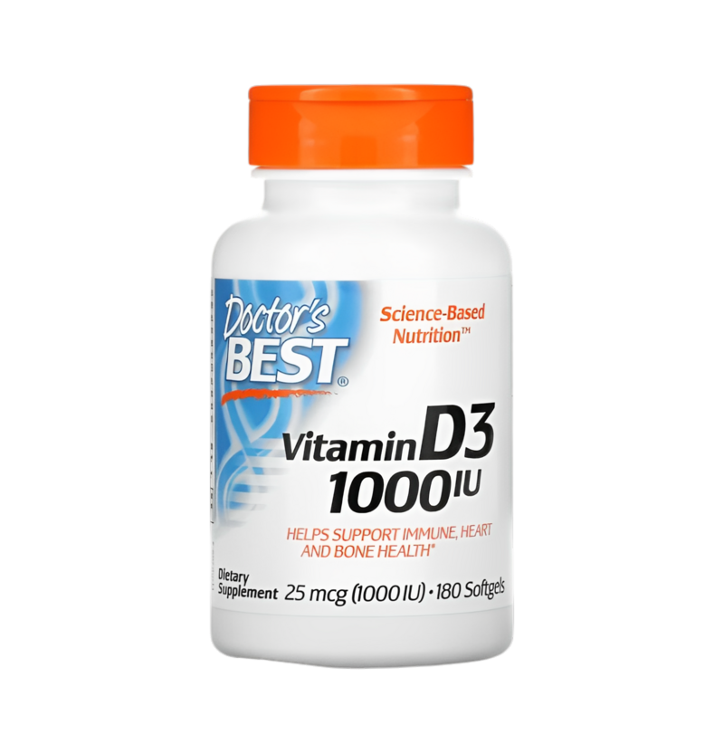 Doctor's Best Vitamin D3 1000IU 180 Gelkapslar