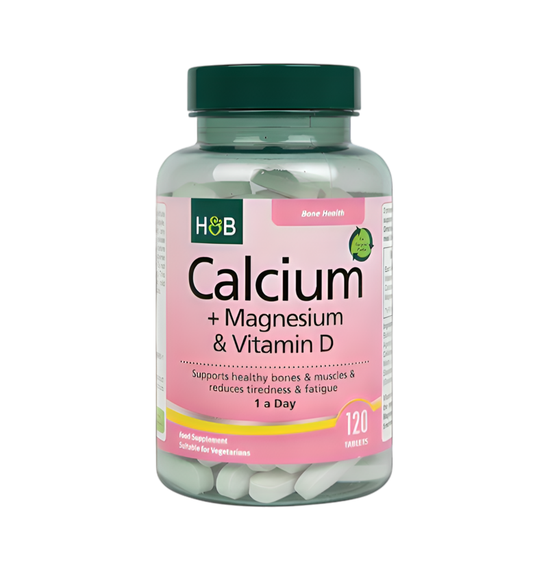 Holland & Barrett Calcium + Magnesium & Vitamin D 120 Vegetariska Tabletter