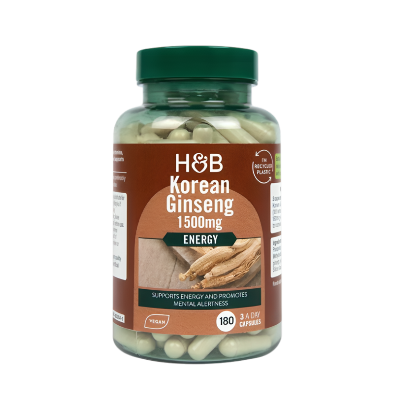 Holland & Barrett Korean Ginseng 1500mg 180 Kapslar