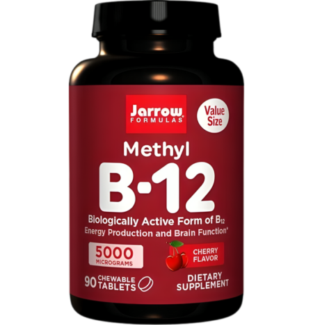 Jarrow Formulas Methyl B-12 1000mcg (Lemon) 100 Veganska Tuggtabletter