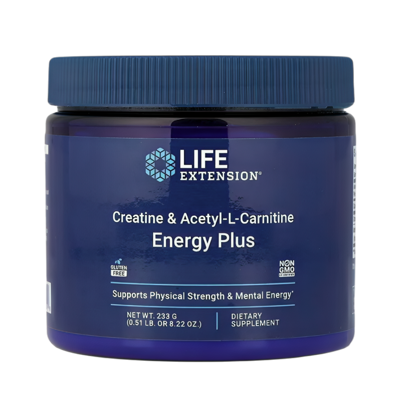 Life Extension Creatine & Acetyl-L-Carnitine Energy Plus 233g