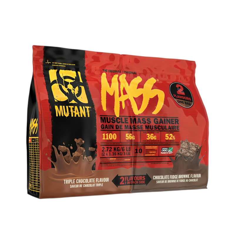 Mutant Mutant Mass 2 Flavours, Triple Chocolate & Chocolate Fudge Brownie 2720g