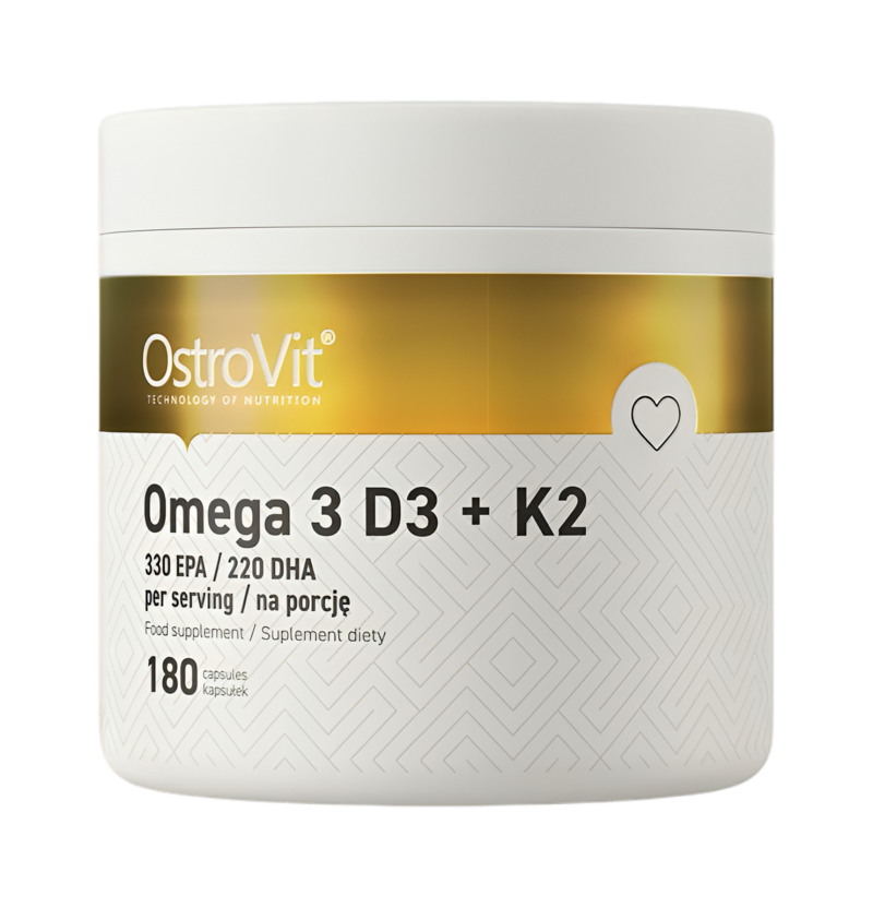 OstroVit Omega 3 D3 + K2 180 Kapslar