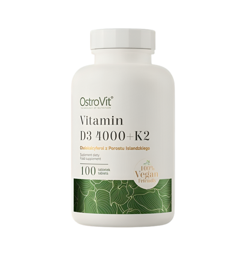 OstroVit Vitamin D3 4000 + K2 Vegan 100 Tabletter