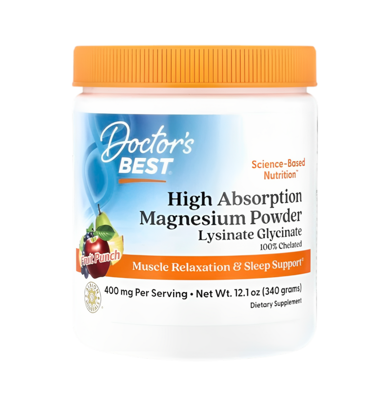 Doctor's Best High Absorption Magnesium Pulver Fruit Punch 340g