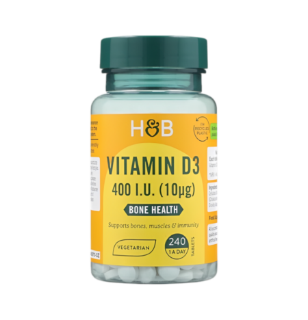 Holland & Barrett Vitamin D3 10µg 240 Tabletter