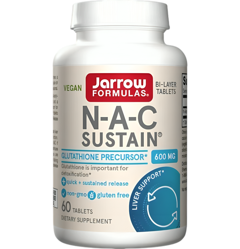 Jarrow Formulas N-A-C Sustain 600mg 60 Tabletter
