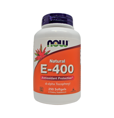 NOW Foods Vitamin E-400, Natural 250 Mjukgelkapslar