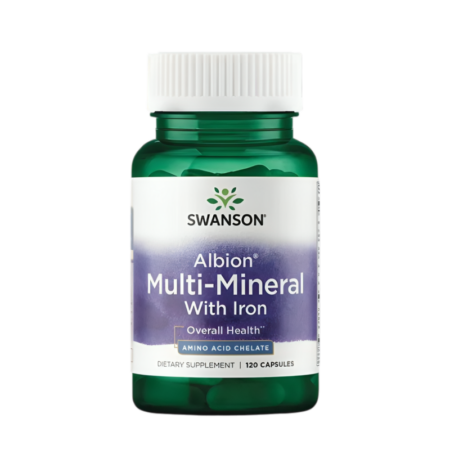 Swanson Albion Multi-Mineral with Iron 120 Kapslar
