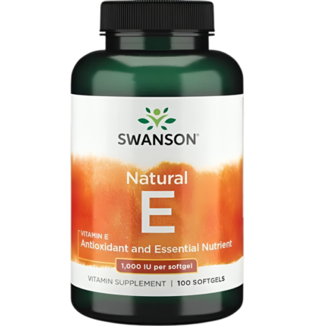 Swanson Vitamin E 1000IU 100 Mjukgelkapslar